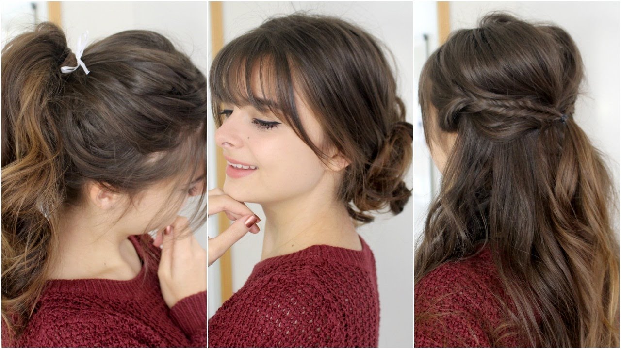 pretty hairstyles with bangs