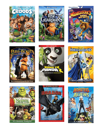 dreamworks movies in order