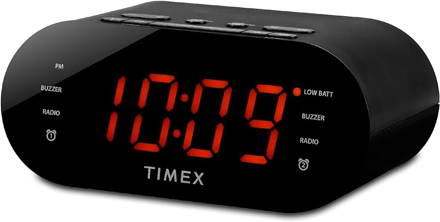 timex am fm dual alarm clock radio