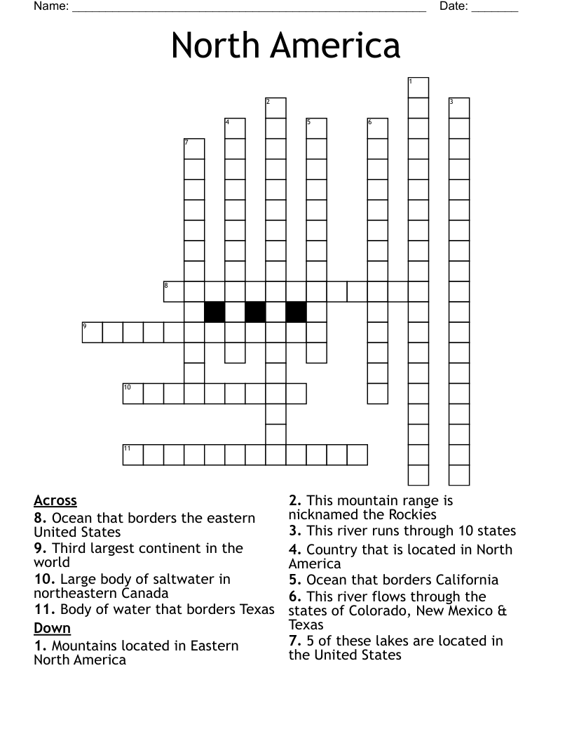 mighty cascade of north america crossword