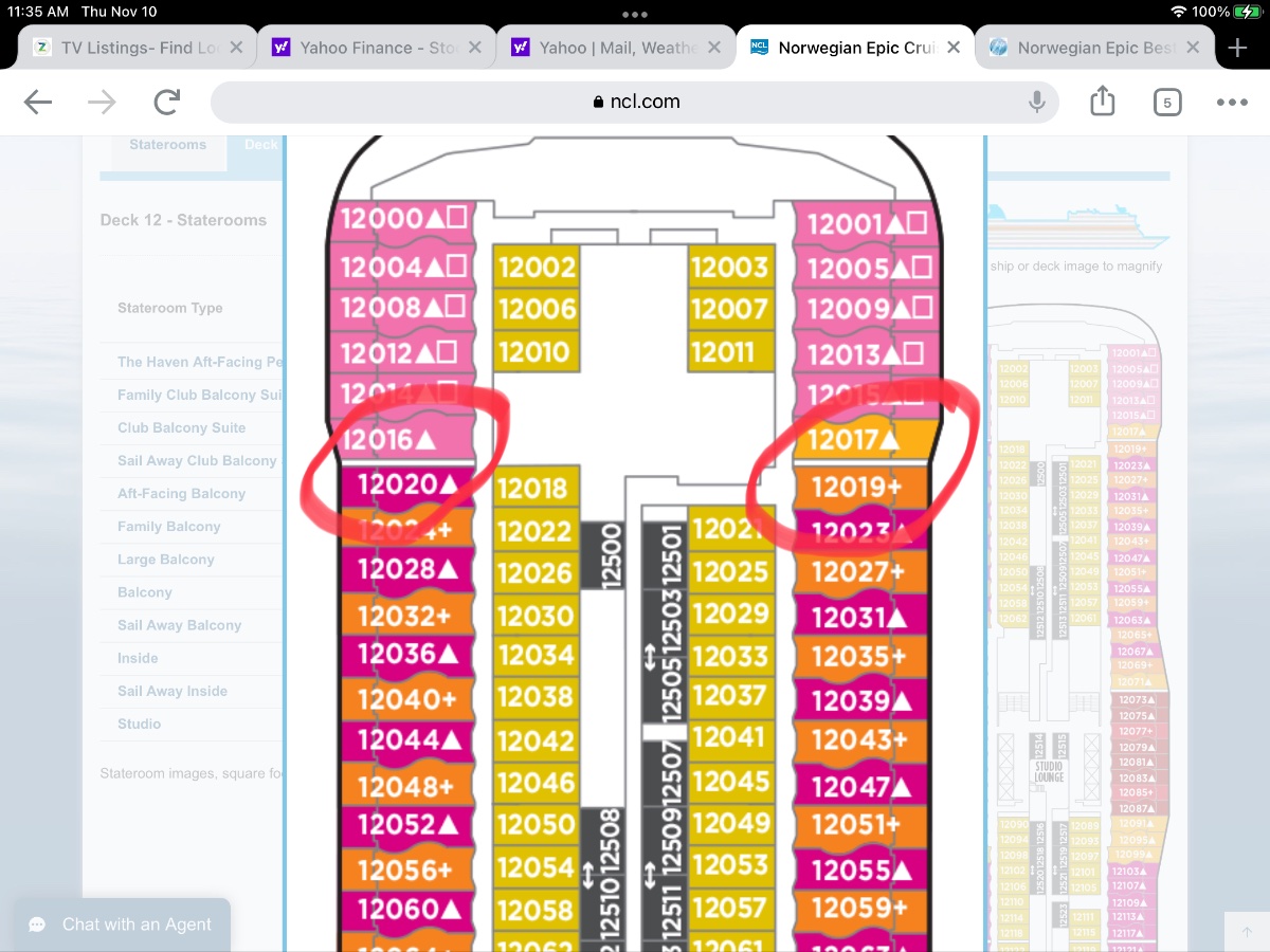 norwegian epic deck plans