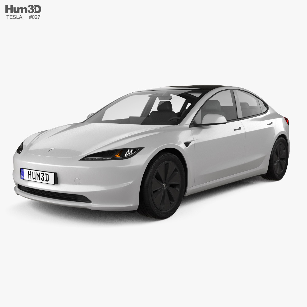 tesla 3d model free