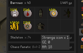 strange icon osrs