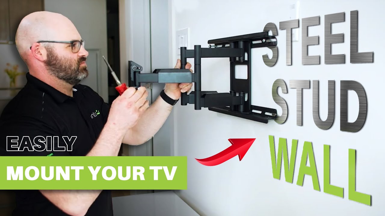 how to mount tv on wall with metal studs