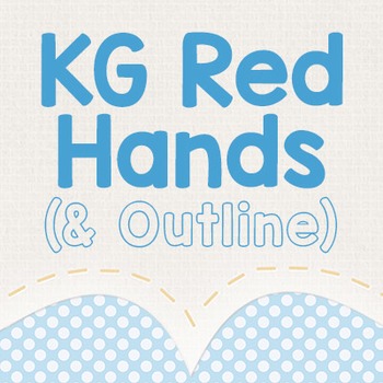 kg red hands font free