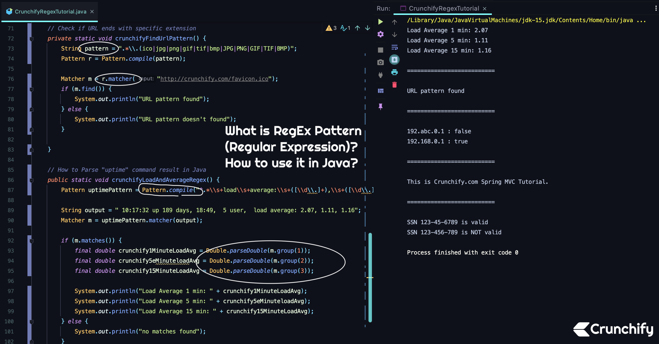 matches regex java