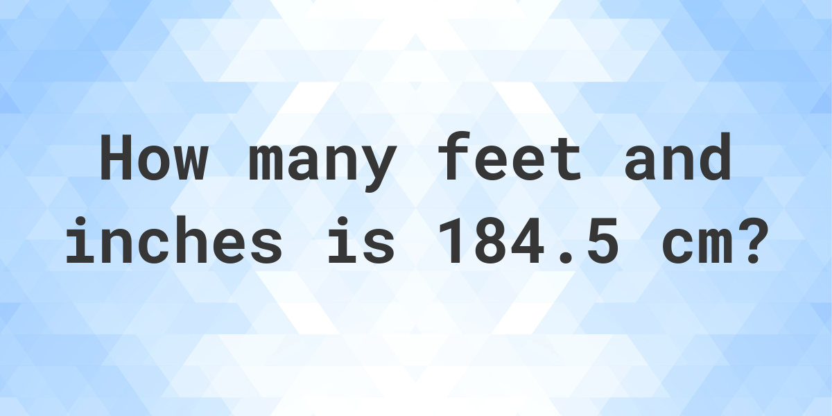 184.5cm in feet