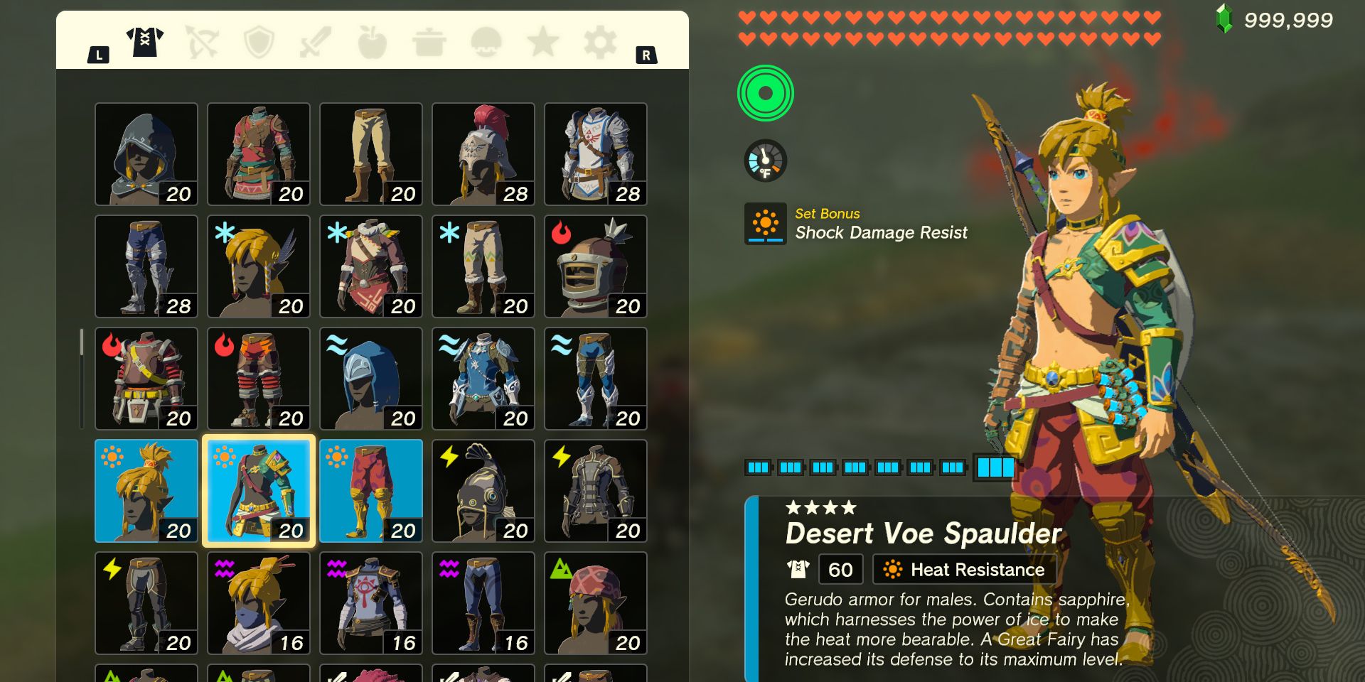 all armor sets totk