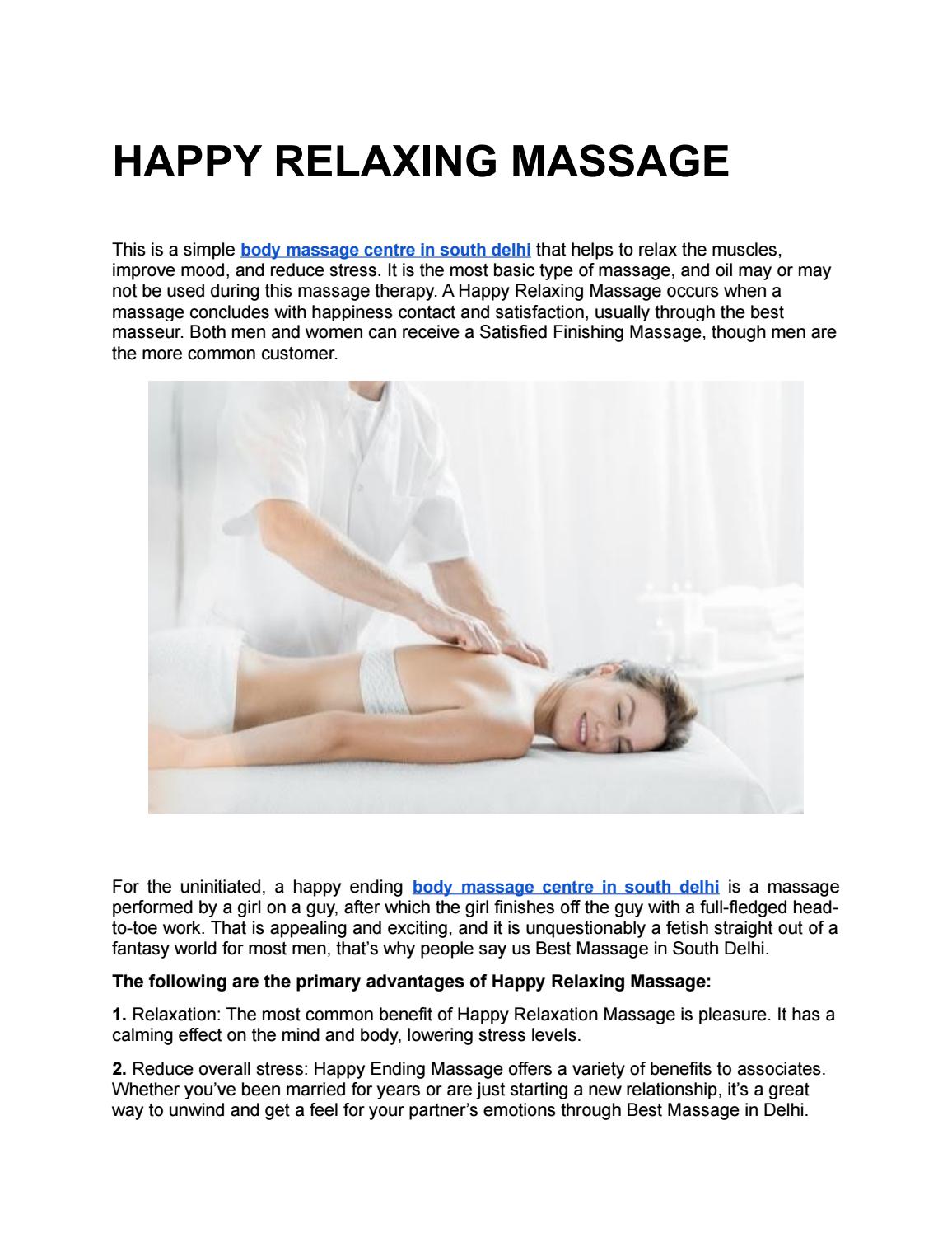 what is a happy ending massage