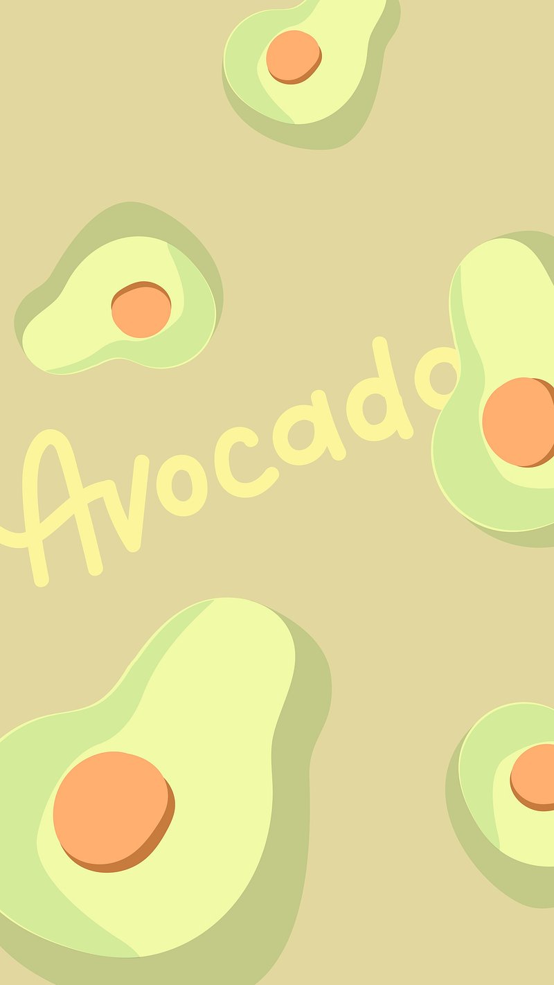 cute avocado wallpaper