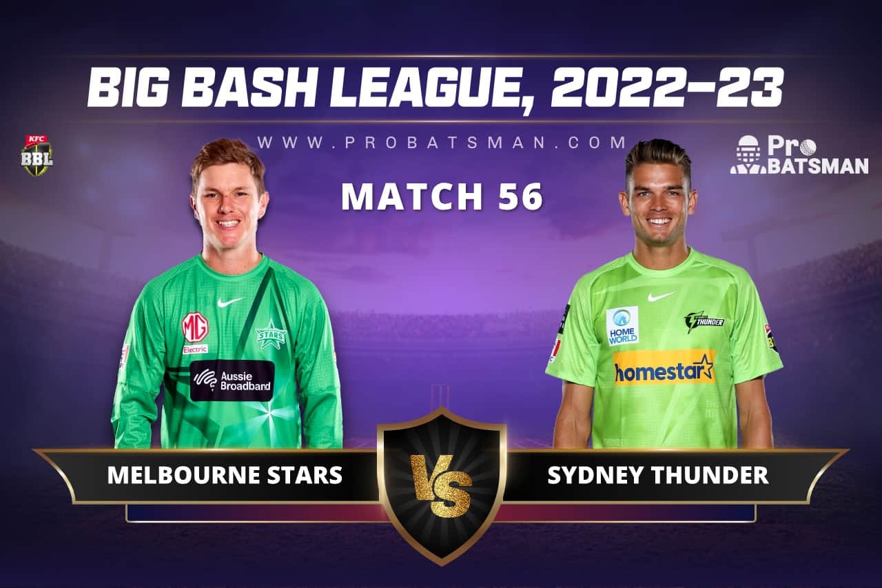 melbourne stars vs sydney thunder timeline