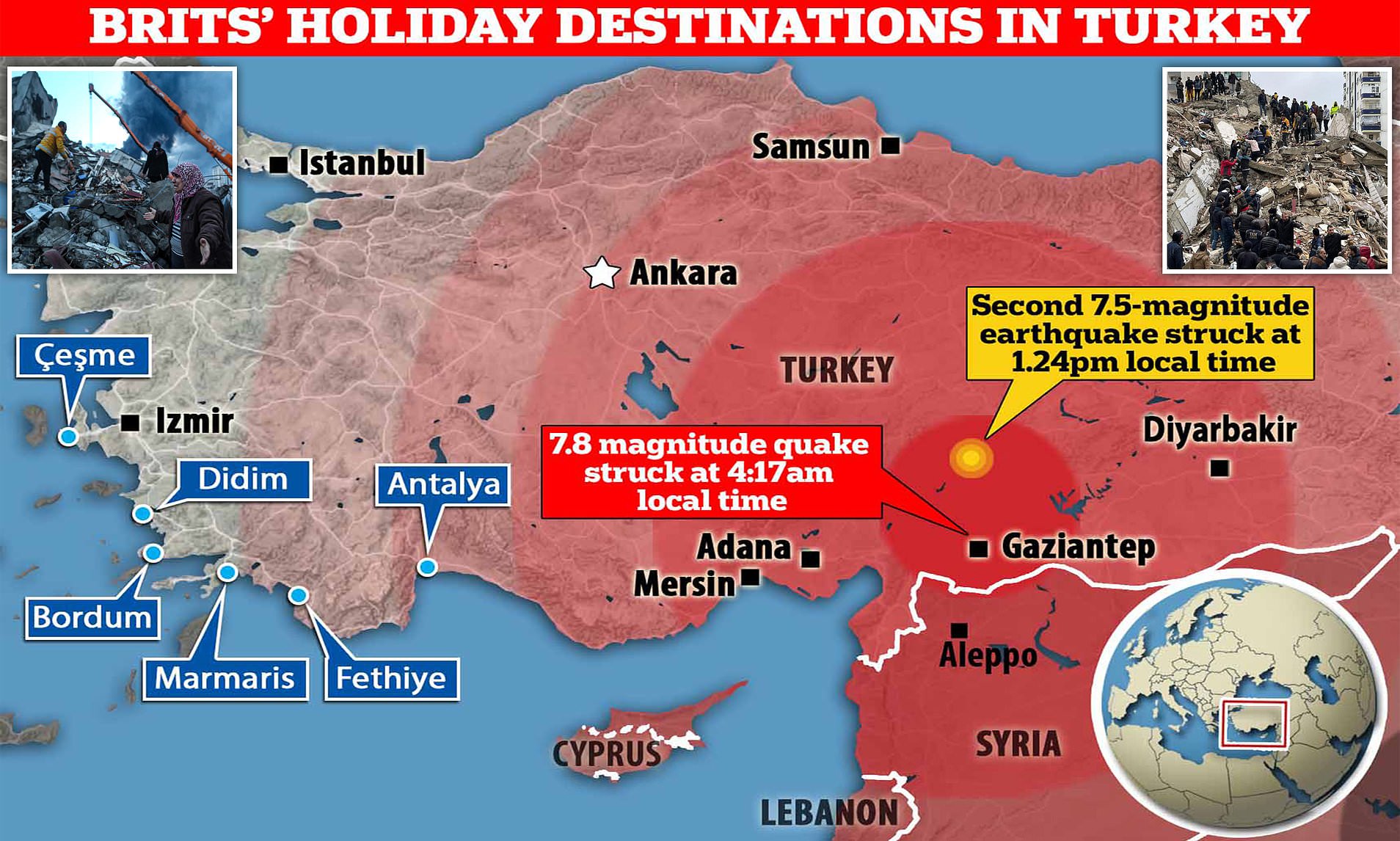 did antalya feel the earthquake