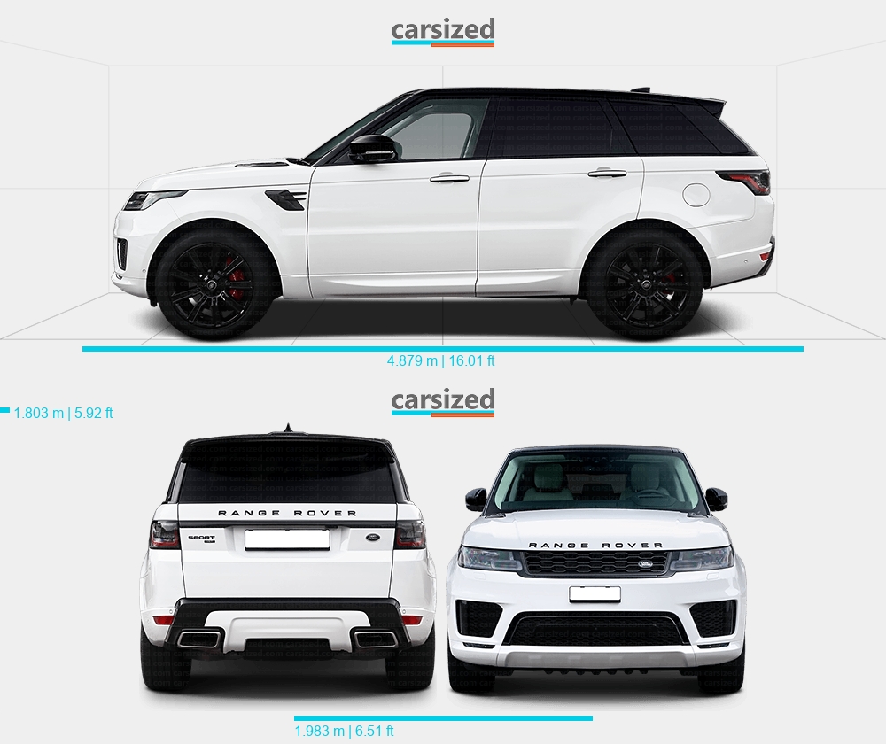 land rover sport dimensions