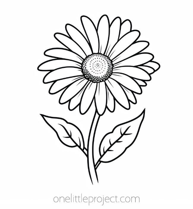 flower coloring pages to print