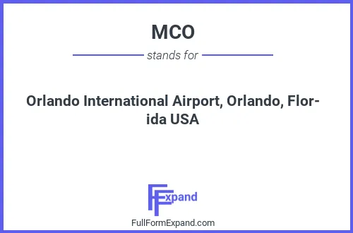 what does orlando mco stand for