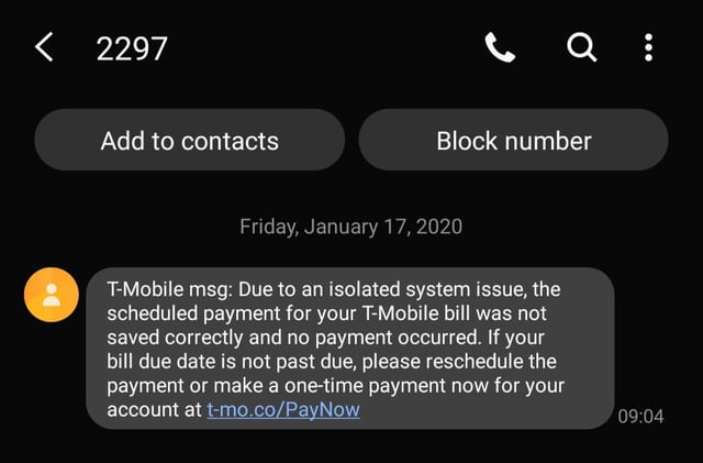 t-mobile one time payment