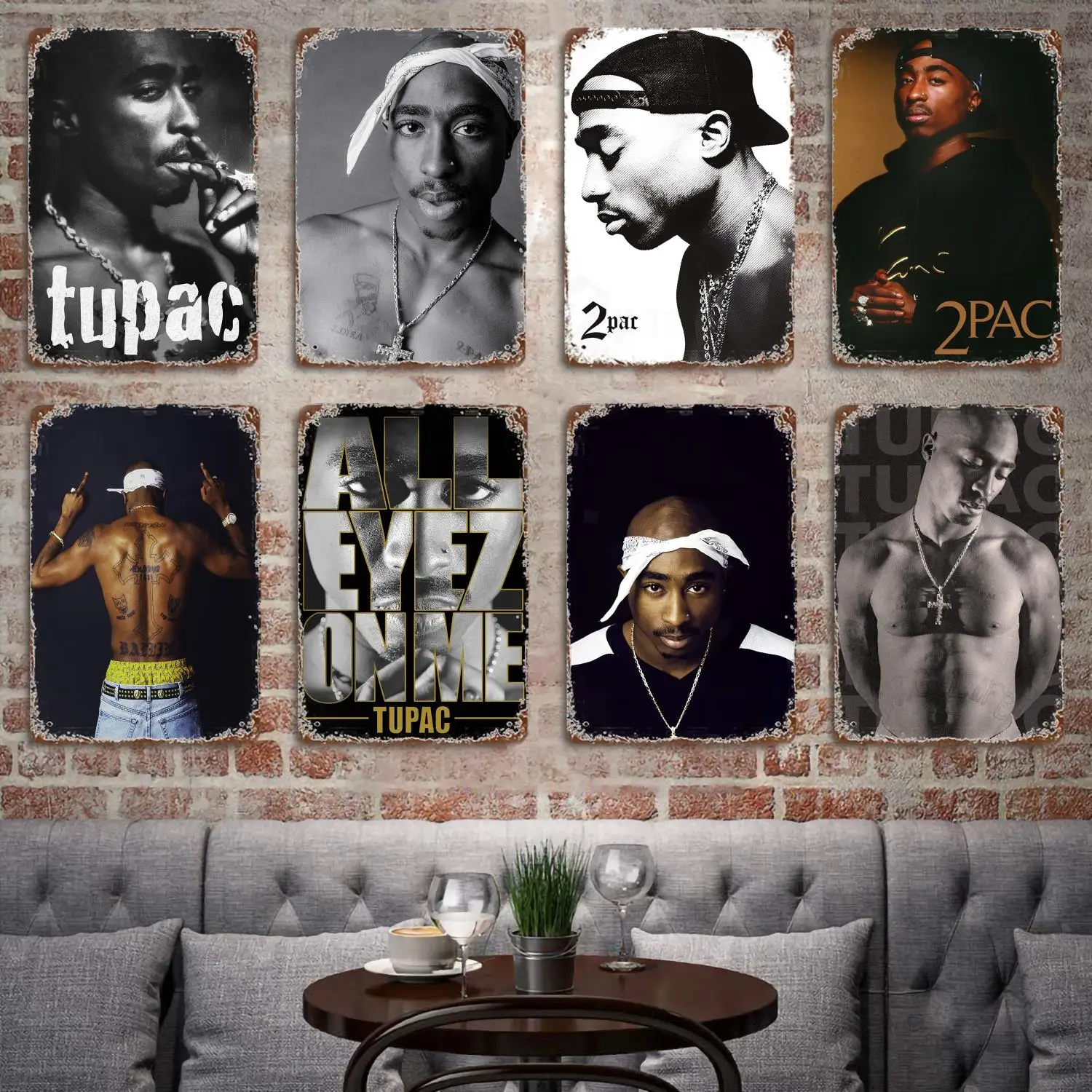 2pac wall poster
