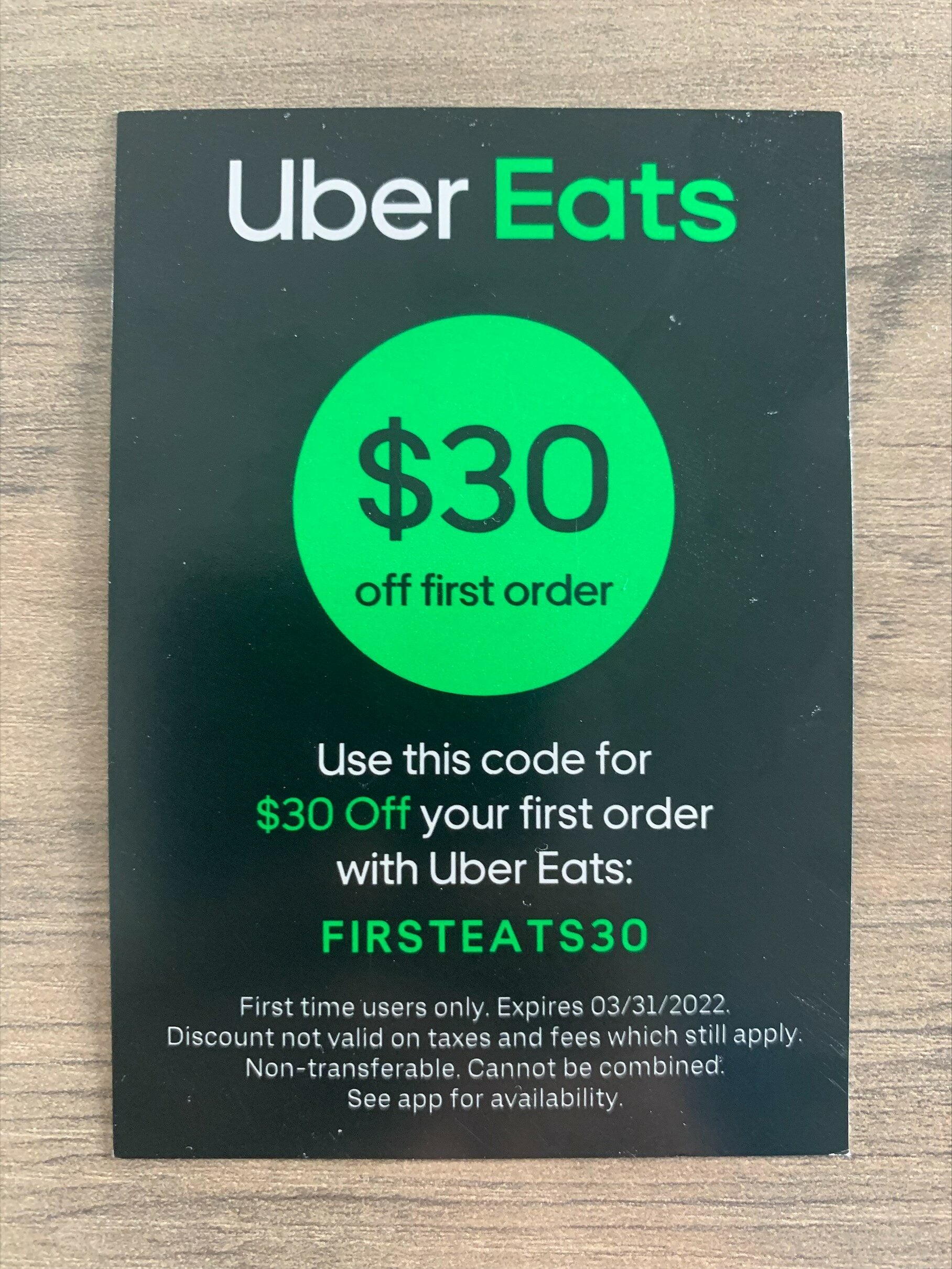 $30 uber eats code