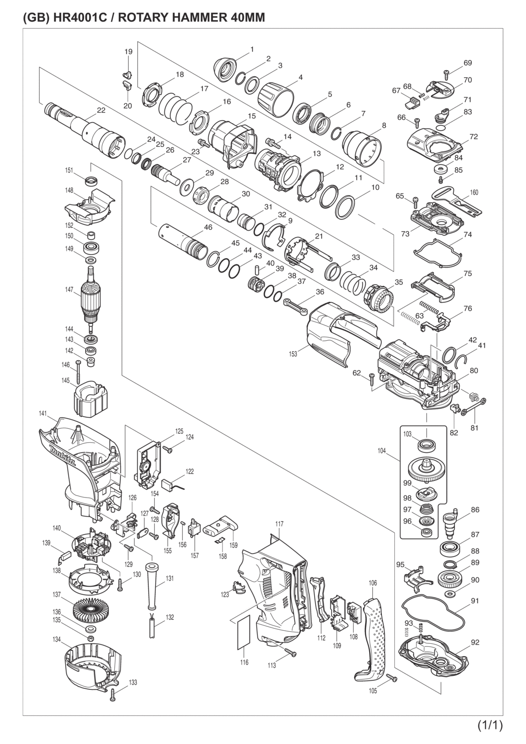 makita spare parts list