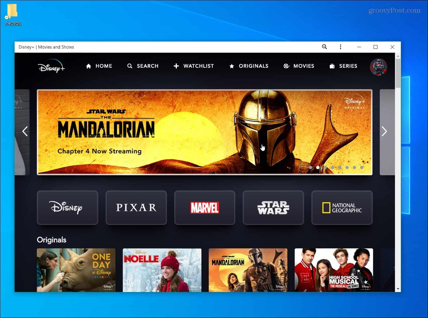 disney plus app windows 10