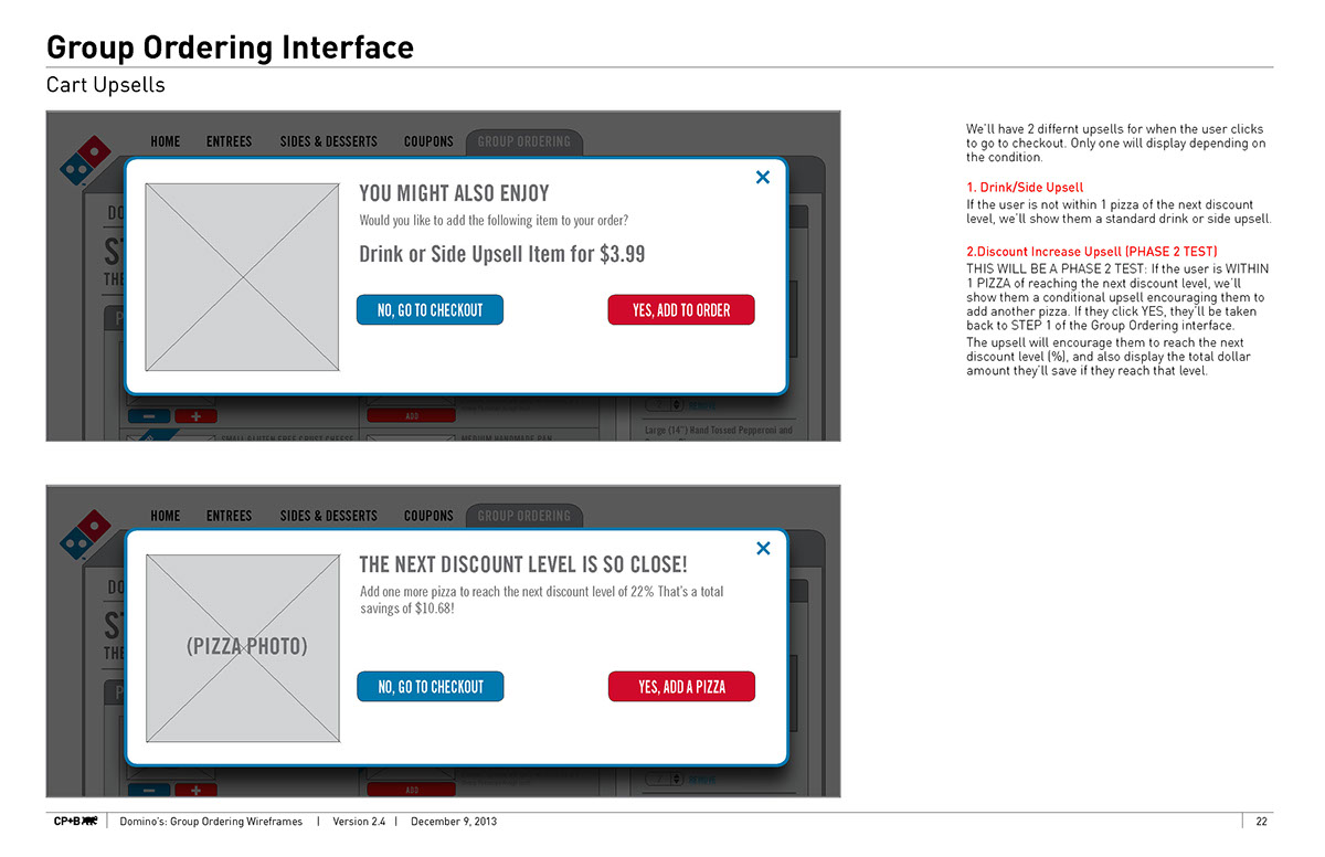 dominos group order