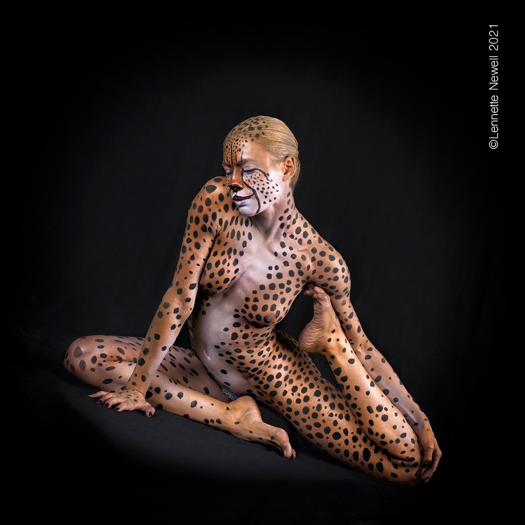 cheetah body paint