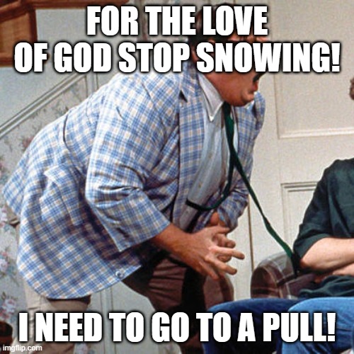 for the love of god stop snowing meme
