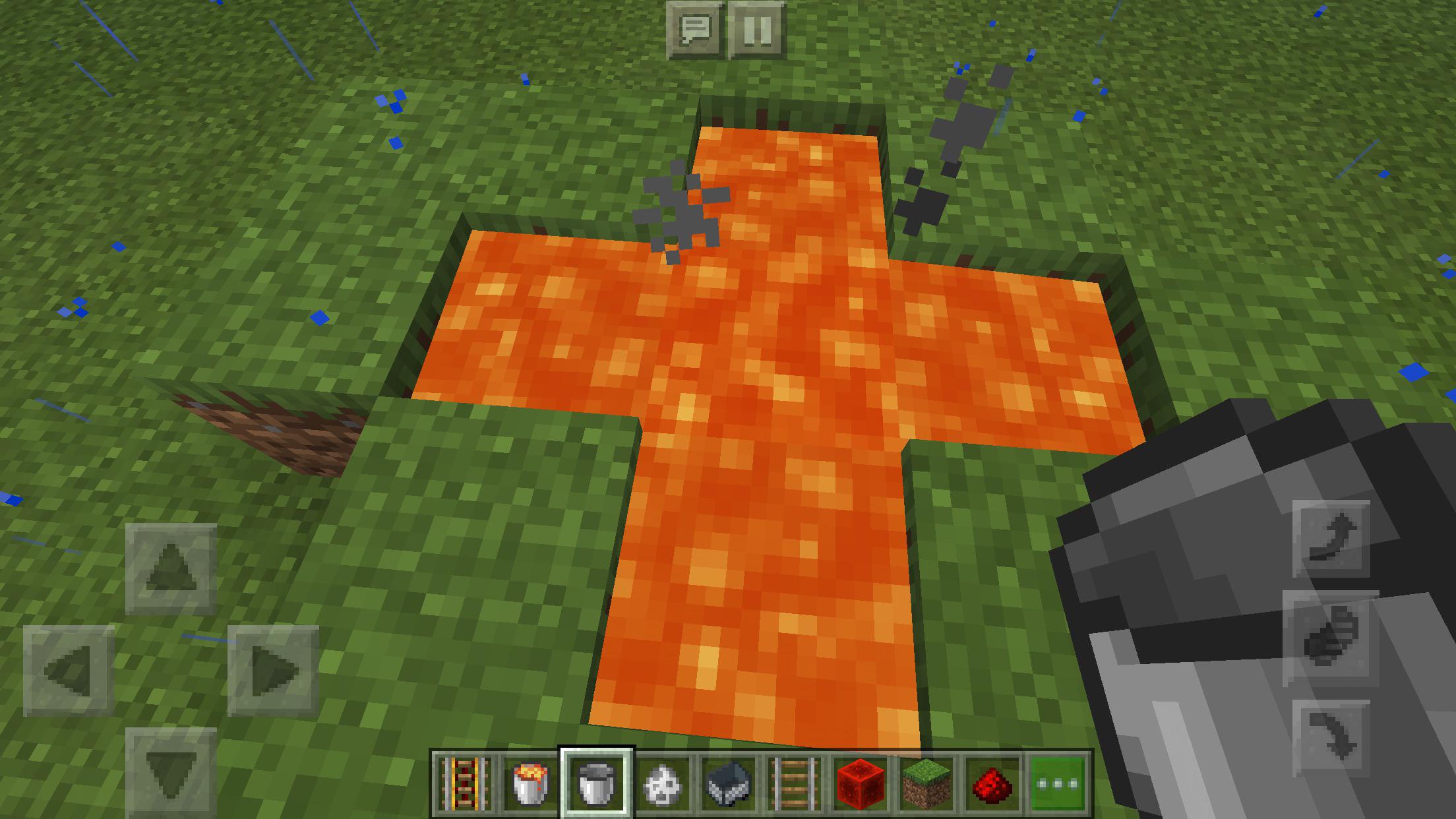 how to make an unlimited lava source in minecraft