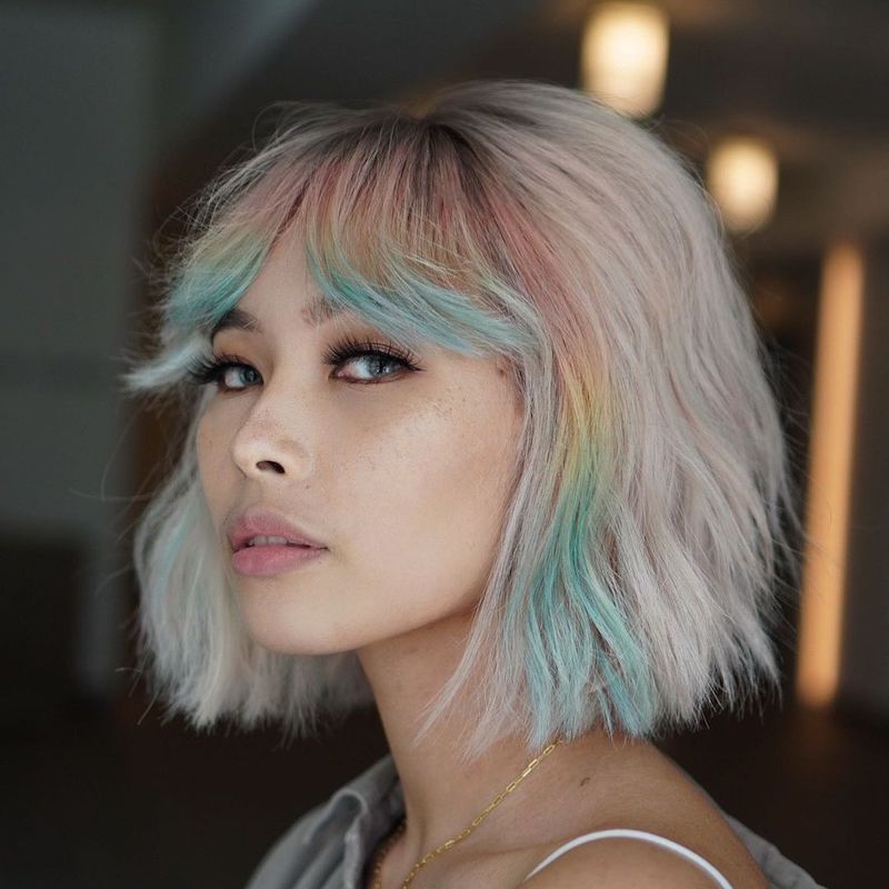 unique hair color ideas for short hair