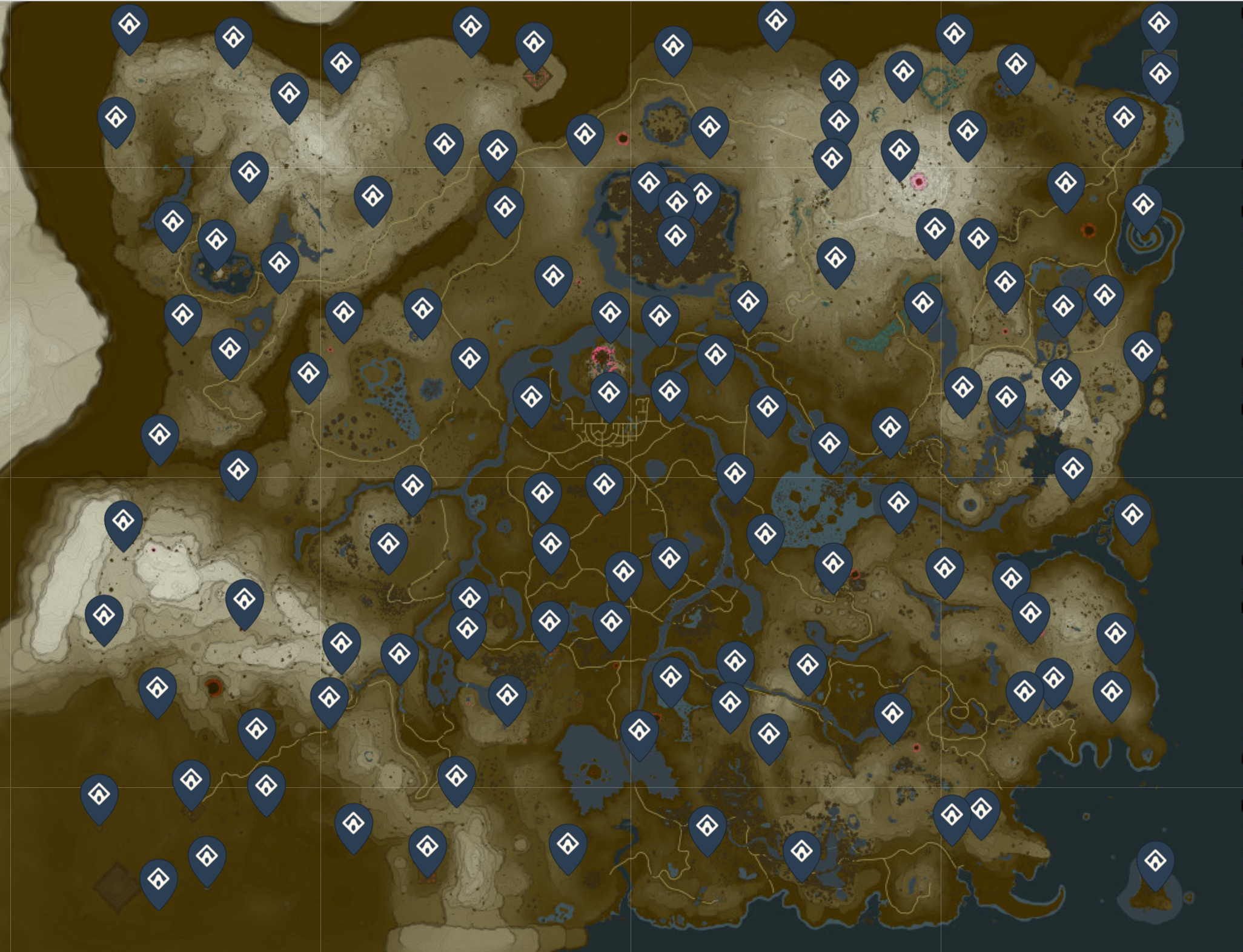 shrine locations totk