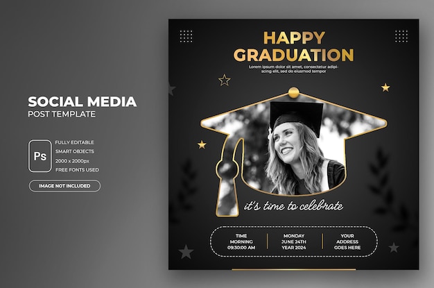 psd graduation templates free