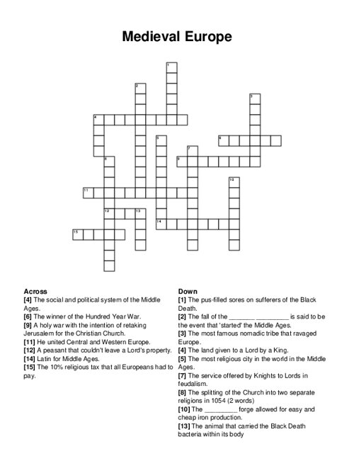 serf crossword puzzle