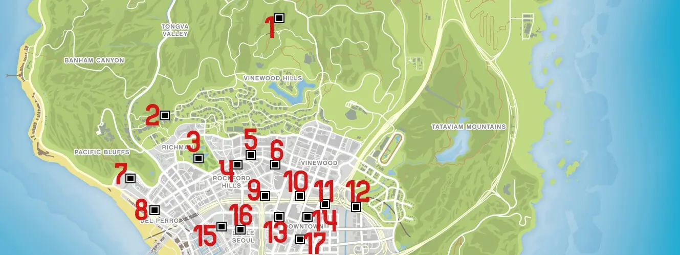 stunt jump locations gta 5 online