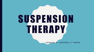 suspension therapy slideshare
