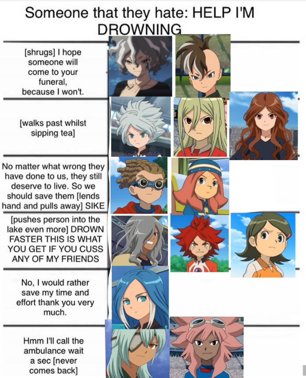 memes inazuma eleven