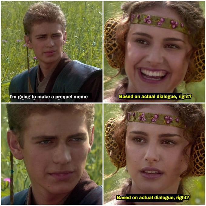 padme anakin meme