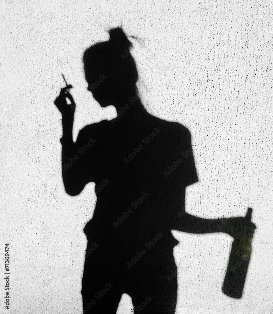 sad girl shadow images