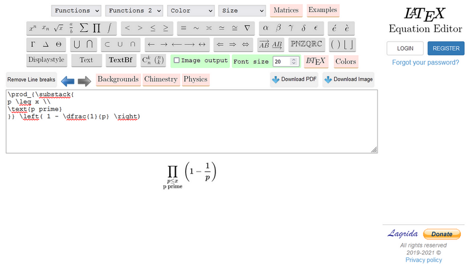 latex en ligne