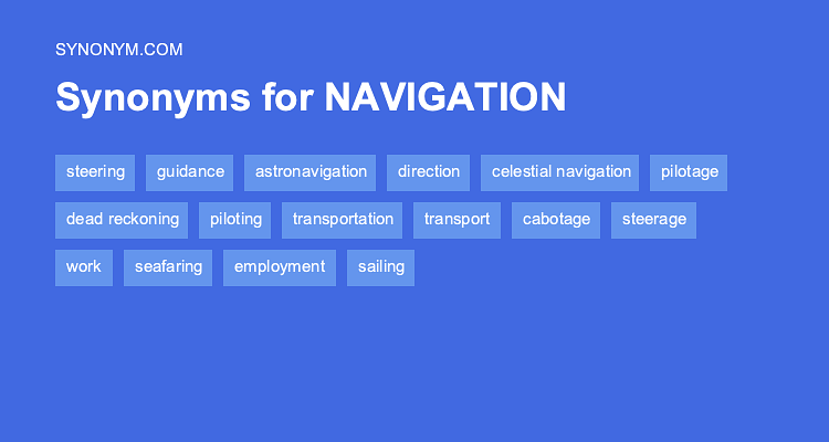 synonyms of navigation