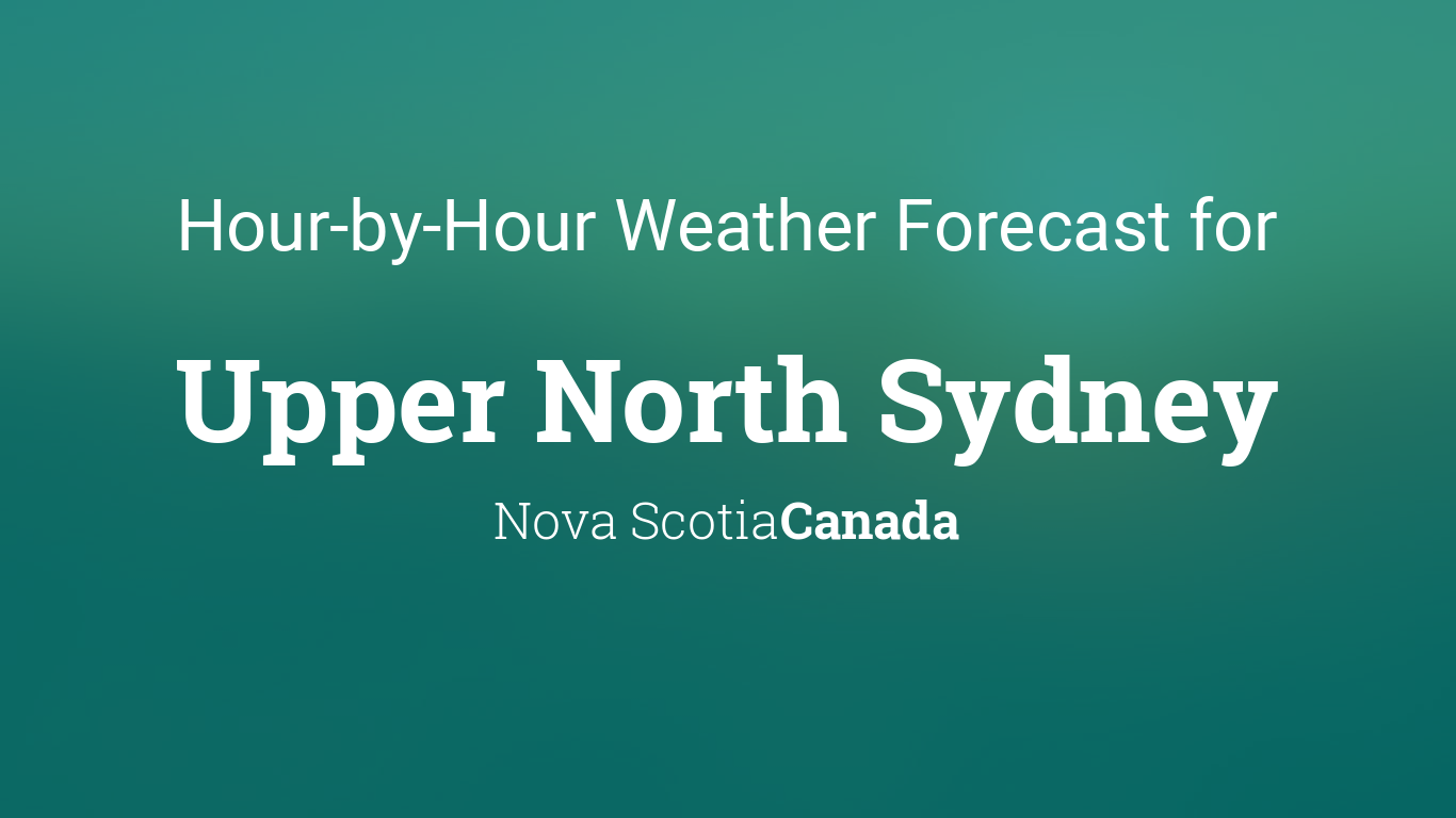 sydney ns weather hourly