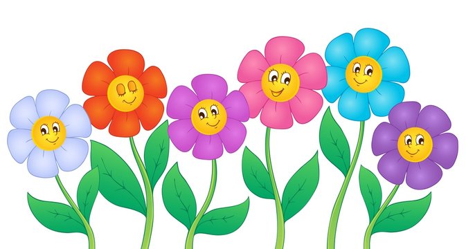 cartoon pictures of flowers