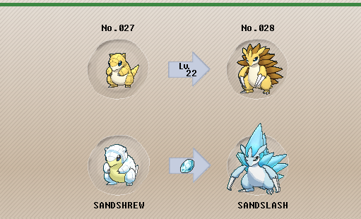 evolve sandshrew