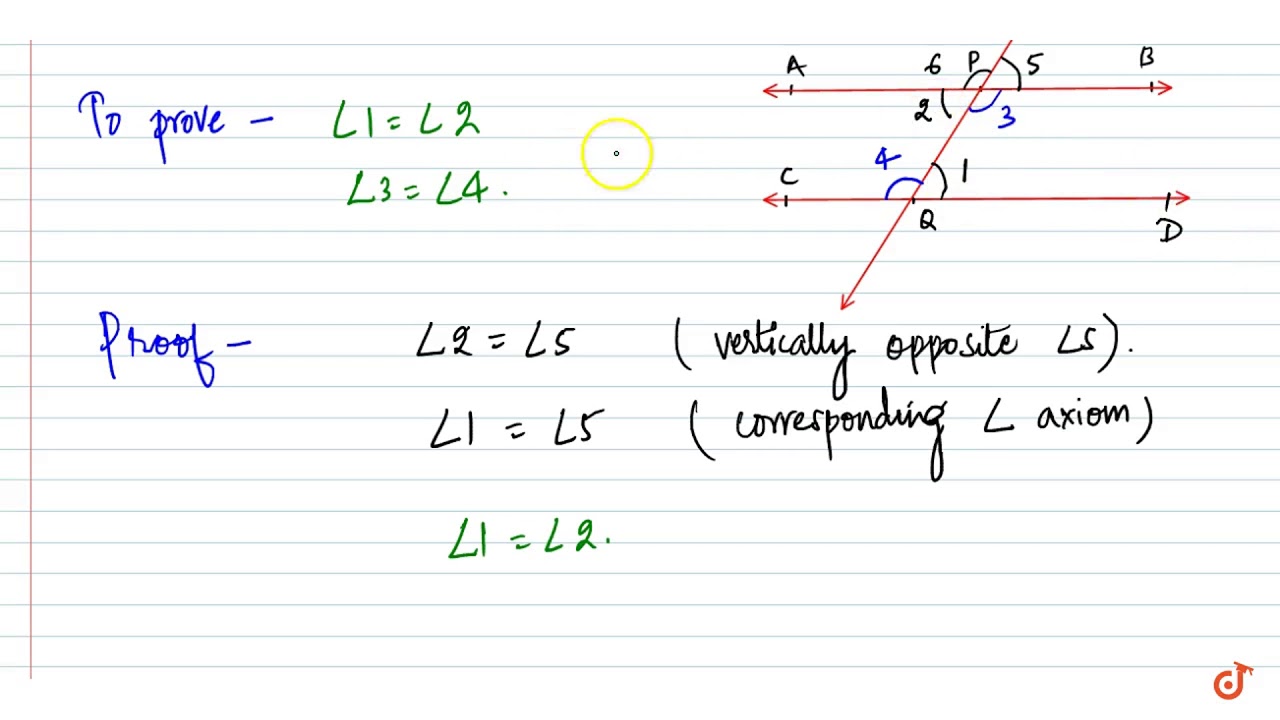 if a transversal intersects two lines