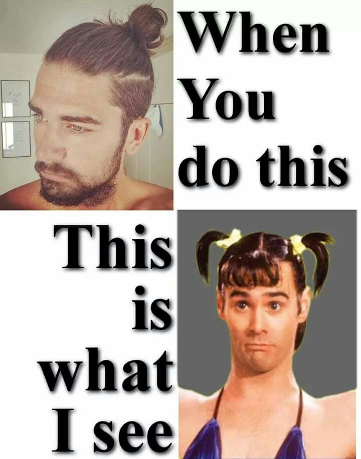 man bun meme