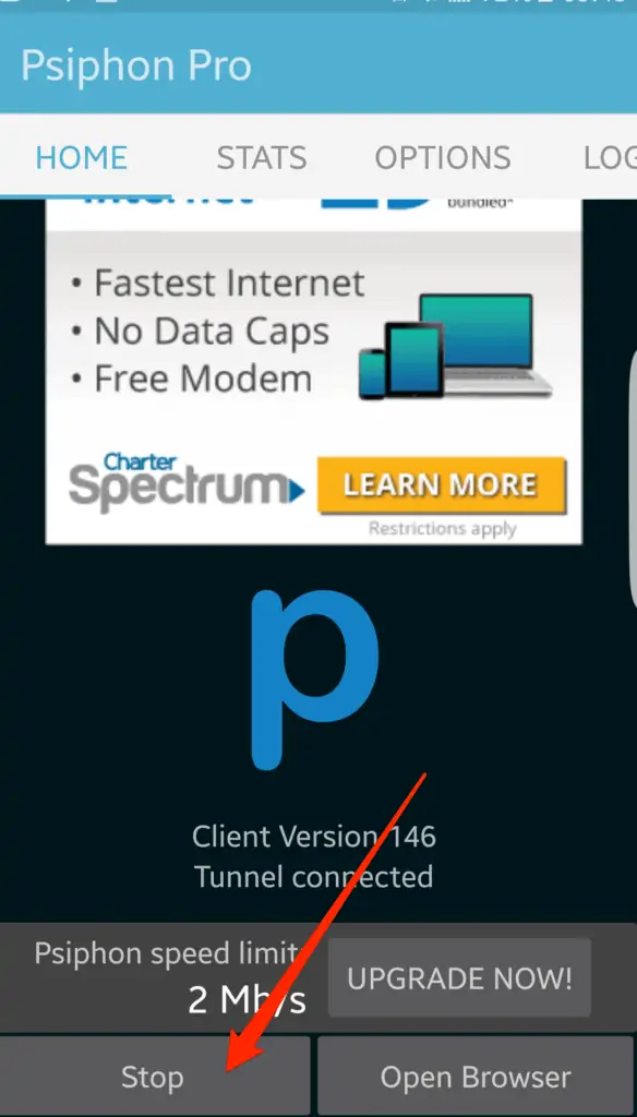 how to use psiphon on android