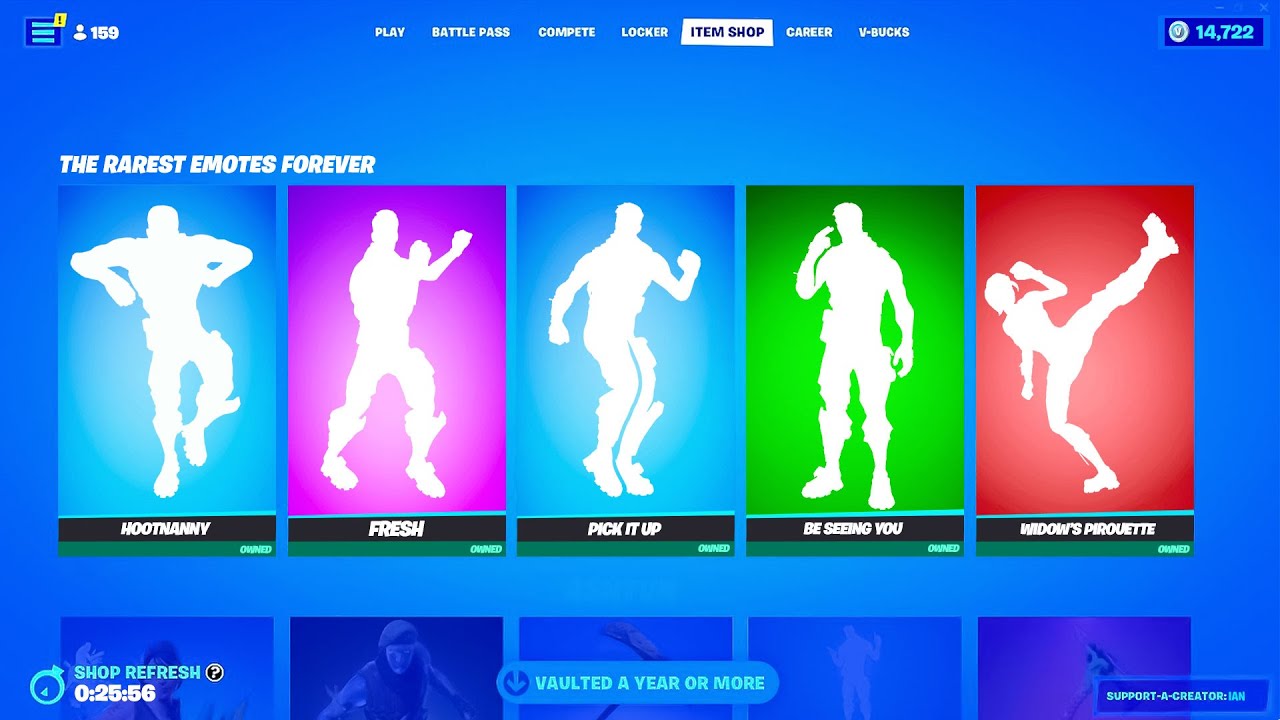 rarest fortnite emote