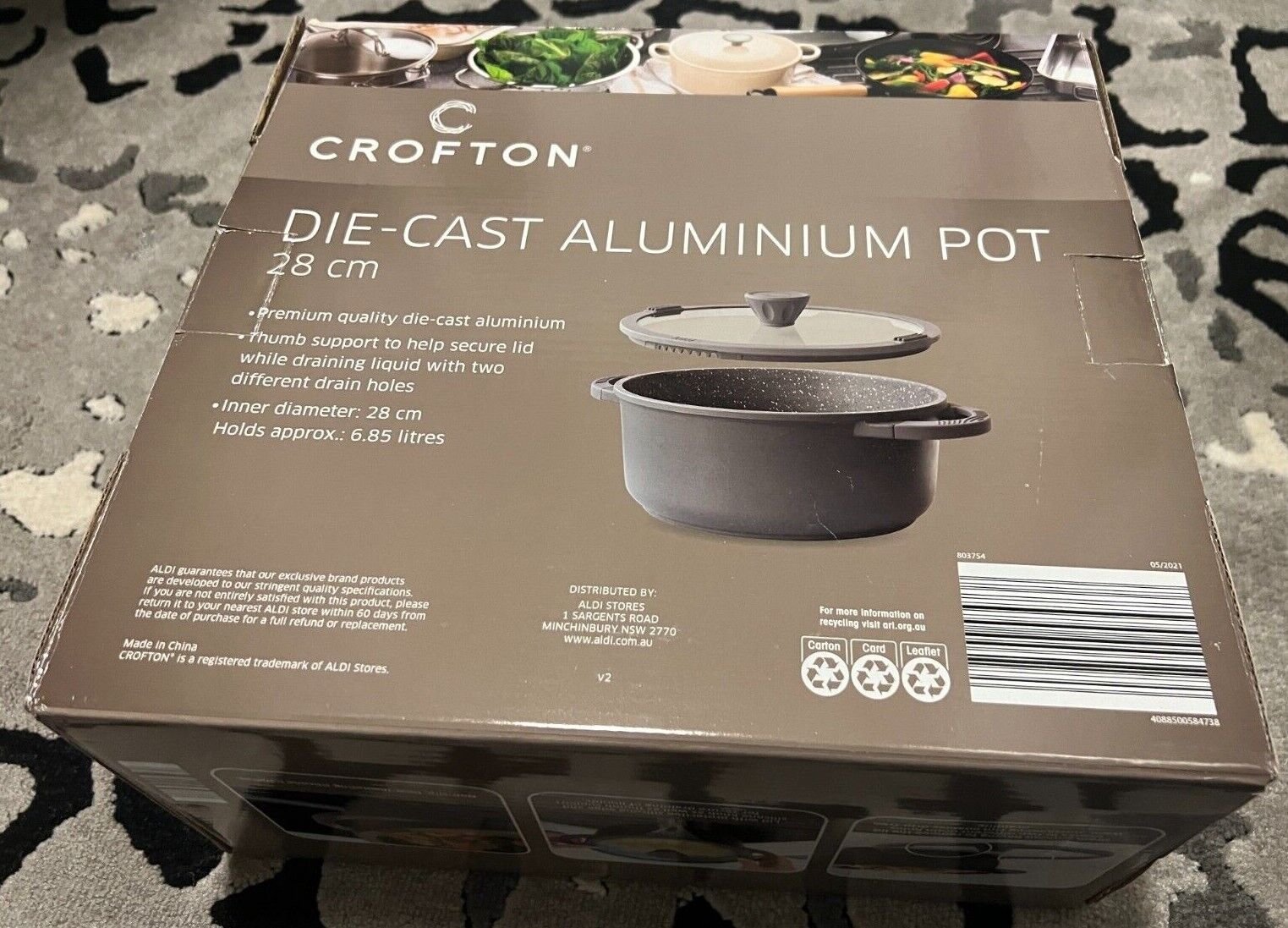 aldi cast aluminium pot