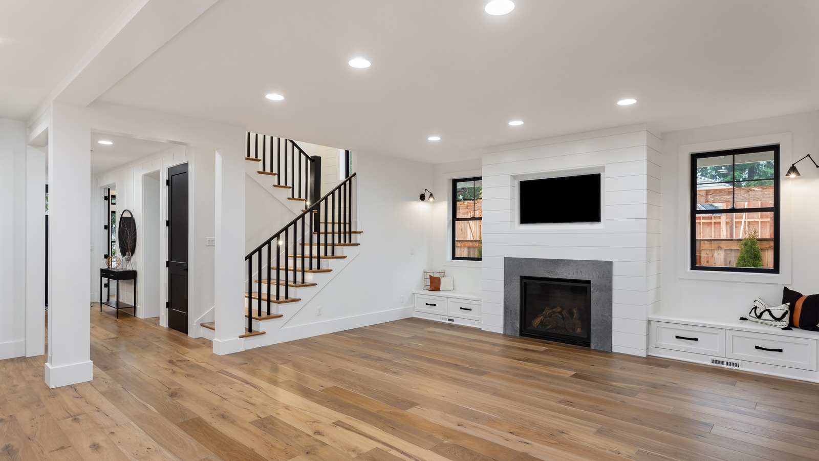 recessed lighting spacing living room