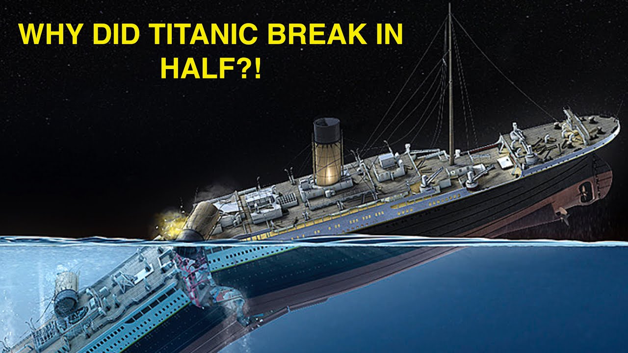 did the titanic split in half