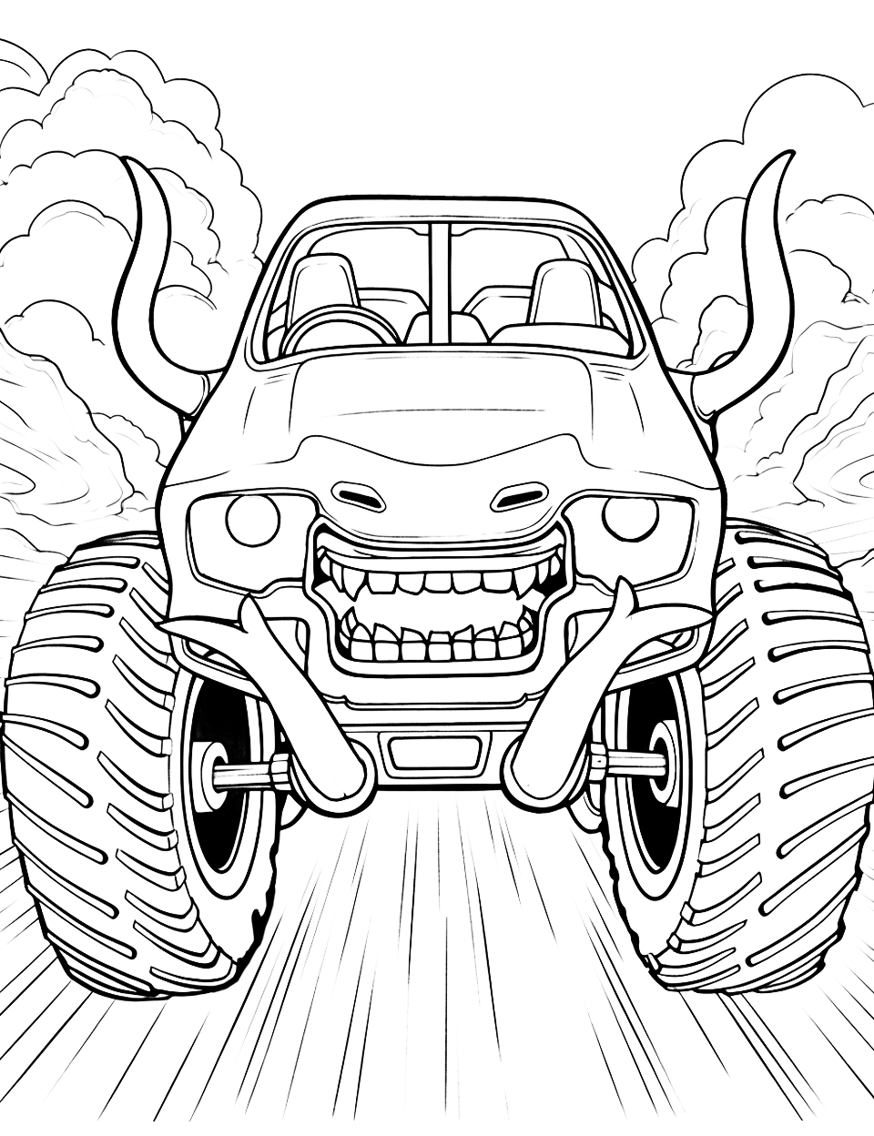 coloring pages monster truck